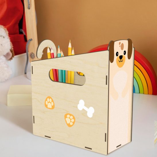 1pc Wood Animal-Shaped Desktop Storage Box with Polished & Layered Shelf - Suitable for Books, School Supplies Organizer, Decorative Organizer Suitable for Books, for Office,,, Teacher's Day Gift