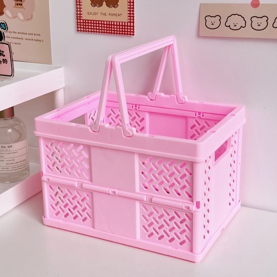 Foldable And Portable Double-Layer Plastic Storage Box